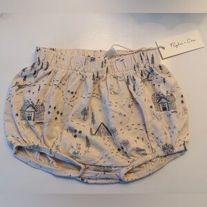 Rylee + Cru Tan Printed Infant Bloomers
